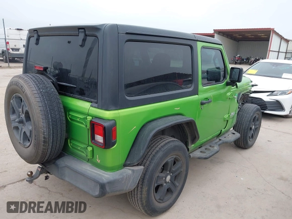 2020 Jeep Wrangler Sport S with VIN 1C4GJXAG1LW103235, listed as a IAAI auction lot 42126250 with 64,986 mi miles and . Bid and sale history available at DreamBid. Image 4.