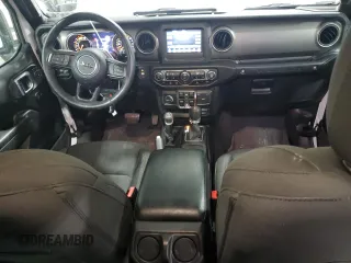 2022 Jeep Wrangler Unlimited Willys with VIN 1C4HJXDM7NW244562, listed as a Copart auction lot 79667744 with 47,157 mi miles and Salvage Title. Bid and sale history available at DreamBid. Image 8.