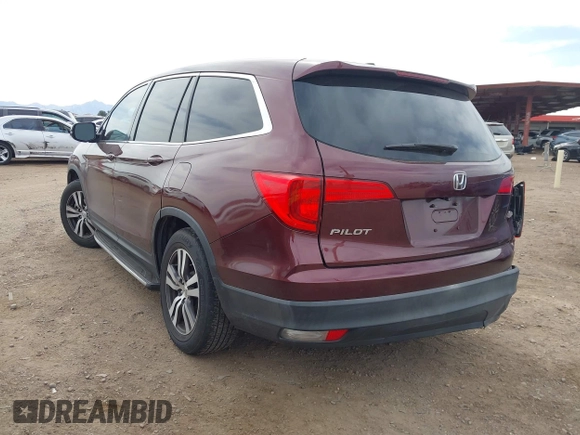 2016 Honda Pilot EX-L with VIN 5FNYF5H57GB028307, listed as a IAAI auction lot 41925711 with 125,118 mi miles and . Bid and sale history available at DreamBid. Image 3.