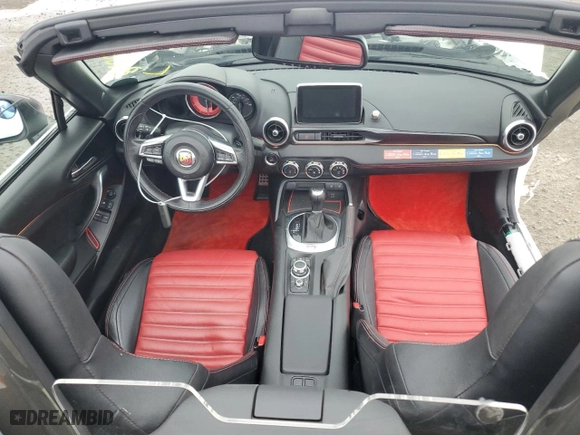 2020 FIAT 124 Spider Abarth with VIN JC1NFAEKXL0145861, listed as a Copart auction lot 84888424 with 20,429 mi miles and Salvage Title. Bid and sale history available at carsss.com. Image 8.