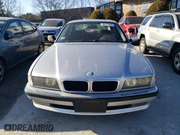 1997 BMW 7 Series 740il with VIN WBAGJ8320VDM04596, listed as a Copart auction lot 46177945 with 0 mi miles and Clean Title. Bid and sale history available at carsss.com. Image 5.