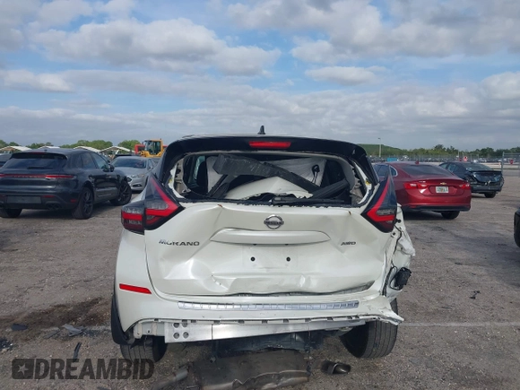 2022 Nissan Murano S z VIN 5N1AZ2ASXNC121965, wystawiony jako IAAI lot #42070134 z przebiegiem 26 019 mil mil oraz . Historia ofert i sprzedaży dostępna na DreamBid. Obrazek 6.