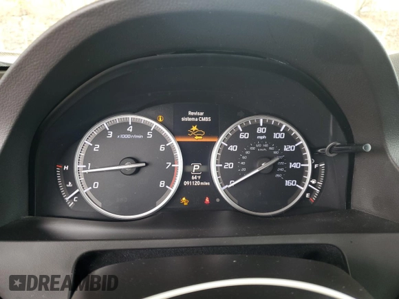2018 Acura RDX w/Advance Pkg with VIN 5J8TB3H70JL009762, listed as a Copart auction lot 50264555 with 91,120 mi miles and Salvage Title. Bid and sale history available at carsss.com. Image 9.