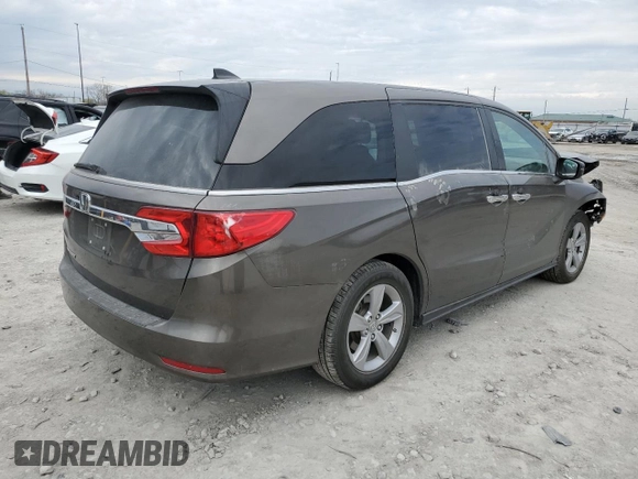 2019 Honda Odyssey EX-L z VIN 5FNRL6H76KB059111, wystawiony jako Copart lot #47803744 z przebiegiem 49 260 mil mil oraz Szkoda całkowita • Salvage title. Historia ofert i sprzedaży dostępna na DreamBid. Obrazek 3.