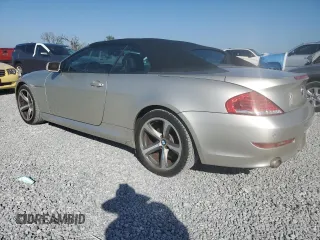 2008 BMW 6 Series 650i with VIN WBAEB53578CX61863, listed as a Copart auction lot 43656185 with 123,009 mi miles and Clean Title. Bid and sale history available at carsss.com. Image 2.