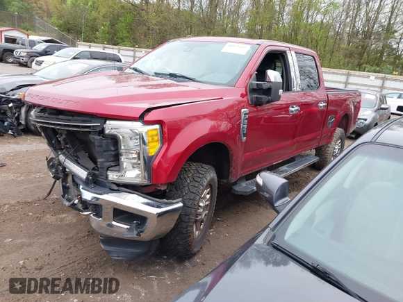 2017 Ford Super Duty F-250 SRW Lariat with VIN 1FT7W2B60HEE43855, listed as a IAAI auction lot 41972557 with 66,835 mi miles. Bid and sale history available at carsss.com. Image 2.