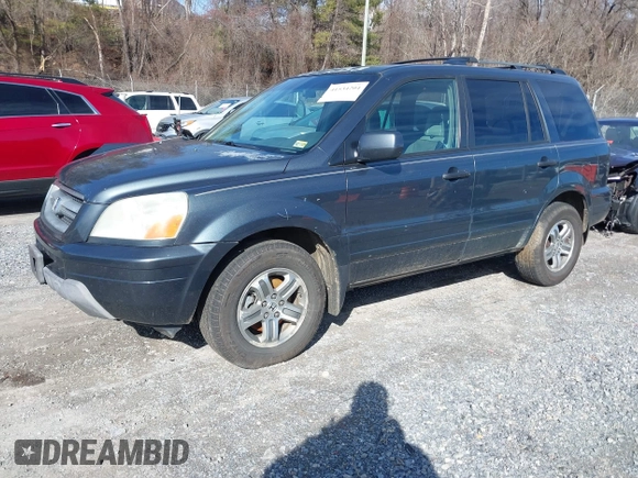 2005 Honda Pilot EX-L with RES with VIN 5FNYF18605B055105, listed as a IAAI auction lot 41534204 with 388,106 mi miles. Bid and sale history available at carsss.com. Image 2.