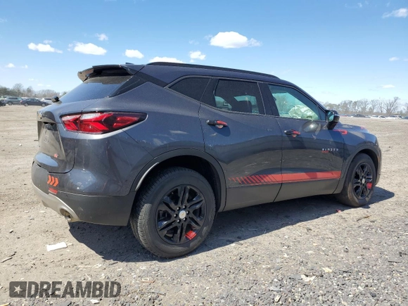 2021 Chevrolet Blazer LT with VIN 3GNKBDRS8MS511198, listed as a Copart auction lot 50725005 with 107,431 mi miles and Salvage title. Bid and sale history available at DreamBid. Image 3.