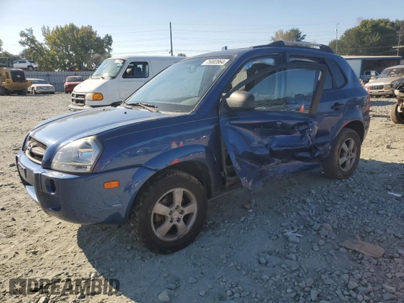 2008 Hyundai Tucson GLS with VIN KM8JM12B98U732348, listed as a Copart auction lot 75002864 with 180,088 mi miles and Salvage Title. Bid and sale history available at carsss.com. Image 1.