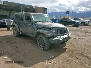 2024 Jeep Wrangler Sport S with VIN 1C4RJXN64RW202828, listed as a Copart auction lot 54202415 with 30,459 mi miles and Salvage title. Bid and sale history available at DreamBid. Image 14.