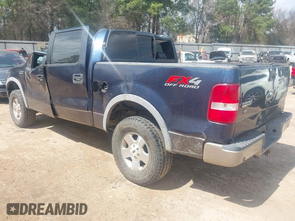2005 Ford F-150 XLT with VIN 1FTPW14505FB12245, listed as a IAAI auction lot 41803653 with 1 mi miles. Bid and sale history available at carsss.com. Image 3.