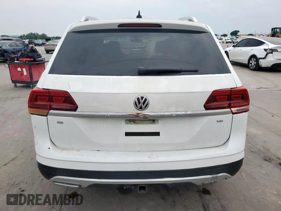 2019 Volkswagen Atlas SE with VIN 1V2WR2CA4KC534215, listed as a Copart auction lot 53889295 with 98,097 mi miles and Salvage title. Bid and sale history available at DreamBid. Image 6.
