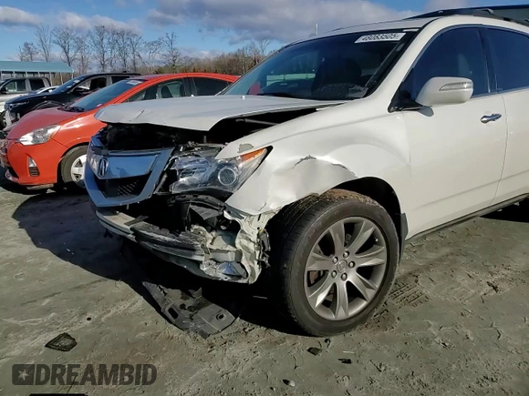 2010 Acura MDX Advance with VIN 2HNYD2H54AH533561, listed as a Copart auction lot 48083505 with 211,764 mi miles and Salvage Title. Bid and sale history available at DreamBid. Image 12.