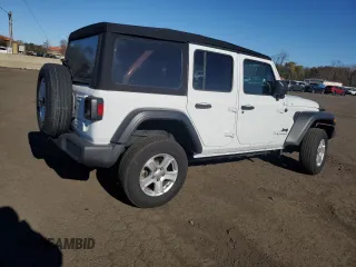 2022 Jeep Wrangler Unlimited Willys with VIN 1C4HJXDG6NW225690, listed as a Copart auction lot 80529704 with 49,310 mi miles and Salvage Title. Bid and sale history available at DreamBid. Image 3.