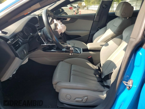 2022 Audi A5 Sportback S line Premium with VIN WAUDACF58NA008476, listed as a Copart auction lot 67375924 with 61,240 mi miles and Salvage Title. Bid and sale history available at carsss.com. Image 7.
