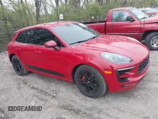 2017 Porsche Macan GTS with VIN WP1AG2A55HLB51155, listed as a IAAI auction lot 42018984 with 128,079 mi miles. Bid and sale history available at carsss.com. Image 1.