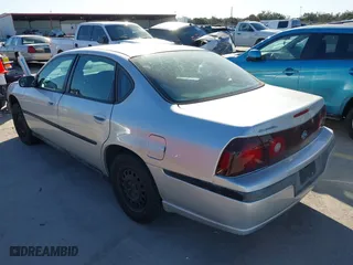 2002 Chevrolet Impala with VIN 2G1WF55EX29115572, listed as a IAAI auction lot 41725584 with 83,775 mi miles. Bid and sale history available at carsss.com. Image 3.
