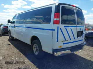2017 Chevrolet Express Passenger LT with VIN 1GAZGPFF4H1242182, listed as a IAAI auction lot 42020122 with 51,100 mi miles and . Bid and sale history available at DreamBid. Image 3.