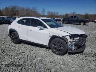 2019 Lexus UX with VIN JTHY3JBH4K2010023, listed as a Copart auction lot 46810405 with 92,306 mi miles and Salvage Title. Bid and sale history available at carsss.com. Image 4.