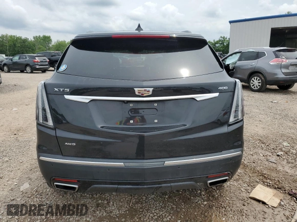 2020 Cadillac XT5 Sport AWD with VIN 1GYKNGRSXLZ161151, listed as a Copart auction lot 64041905 with 37,468 mi miles and Salvage title. Bid and sale history available at DreamBid. Image 6.