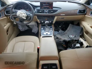 2015 Audi A7 Premium Plus with VIN WAUWGAFC2FN016867, listed as a Copart auction lot 57222335 with 86,014 mi miles and Salvage title. Bid and sale history available at DreamBid. Image 8.