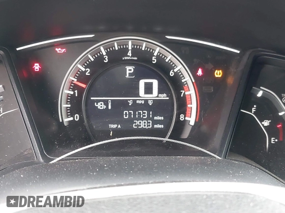 2018 Honda Civic LX with VIN 2HGFC2F52JH545163, listed as a IAAI auction lot 41289011 with 71,731 mi miles. Bid and sale history available at carsss.com. Image 15.