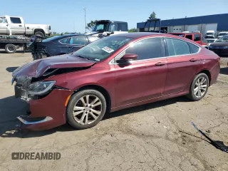 2015 Chrysler 200 Limited with VIN 1C3CCCAB7FN631799, listed as a Copart auction lot 62087565 with 143,648 mi miles and Salvage title. Bid and sale history available at DreamBid. Image 1.