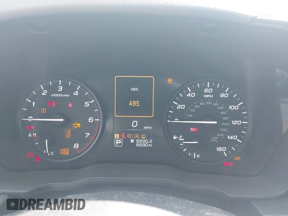 2024 Subaru Impreza with VIN JF1GUABC4R8879894, listed as a IAAI auction lot 41933734 with 6,690 mi miles and . Bid and sale history available at DreamBid. Image 7.