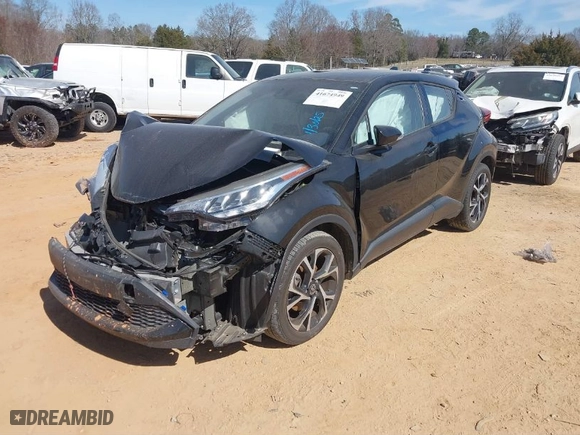 2022 Toyota C-HR XLE with VIN NMTKHMBX9NR142398, listed as a IAAI auction lot 41674949 with 20,312 mi miles. Bid and sale history available at carsss.com. Image 2.