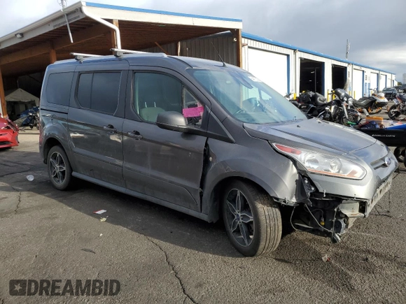 2016 Ford Transit Connect XLT with VIN NM0GE9F73G1284833, listed as a Copart auction lot 54872305 with 168,256 mi miles and Salvage title. Bid and sale history available at DreamBid. Image 4.