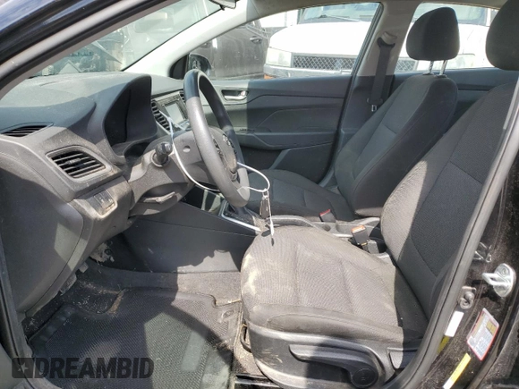 2022 Hyundai Accent SE z VIN 3KPC24A6XNE172116, wystawiony jako Copart lot #50949485 z przebiegiem 82 189 mil mil oraz Szkoda całkowita • Salvage title. Historia ofert i sprzedaży dostępna na DreamBid. Obrazek 7.