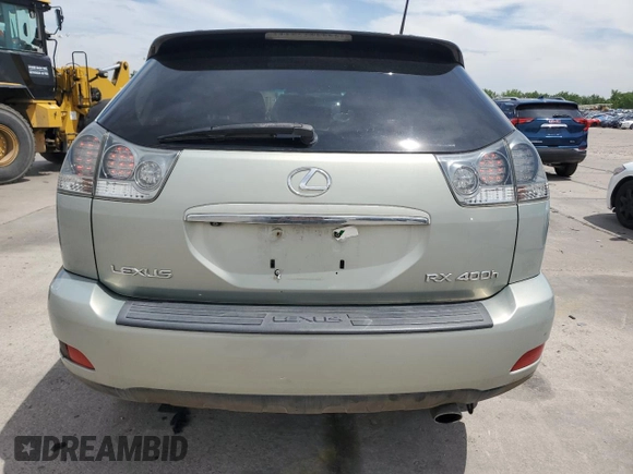 2006 Lexus RX 400h z VIN JTJHW31UX60005264, wystawiony jako Copart lot #58172795 z przebiegiem 140 056 mil mil oraz Szkoda całkowita • Salvage title. Historia ofert i sprzedaży dostępna na DreamBid. Obrazek 6.