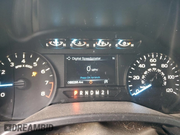 2018 Ford F-150 XL with VIN 1FTMF1EB3JKF50962, listed as a Copart auction lot 85666114 with 85,255 mi miles and Salvage Title. Bid and sale history available at carsss.com. Image 9.