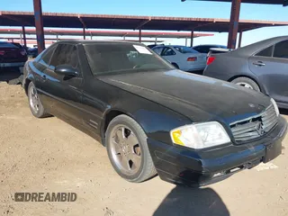 1999 Mercedes-Benz SL-Class with VIN WDBFA68F6XF181713, listed as a IAAI auction lot 41337468 with 122,034 mi miles. Bid and sale history available at carsss.com. Image 1.