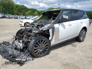 2019 Land Rover Range Rover HSE z VIN SALGS2SV3KA524374, wystawiony jako Copart lot #56565285 z przebiegiem Nie podano mil oraz Szkoda całkowita • Salvage title. Historia ofert i sprzedaży dostępna na DreamBid. Obrazek 1.