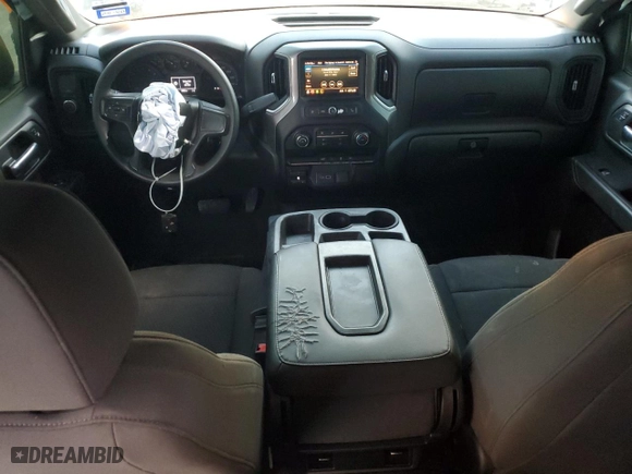 2021 Chevrolet Silverado 1500 Custom with VIN 3GCPWBEH8MG102560, listed as a Copart auction lot 76747484 with 81,580 mi miles and Salvage Title. Bid and sale history available at carsss.com. Image 8.