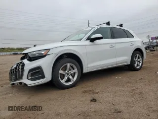 2022 Audi Q5 Premium with VIN WA1ABAFY7N2121812, listed as a Copart auction lot 54728185 with 51,696 mi miles and Salvage title. Bid and sale history available at DreamBid. Image 1.