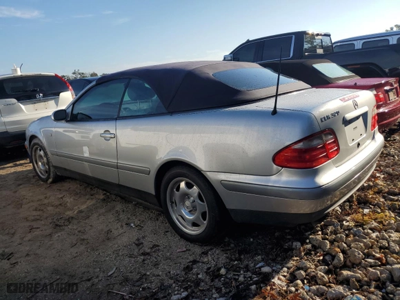 1999 Mercedes-Benz CLK-Class with VIN WDBLK65G3XT013963, listed as a Copart auction lot 74241304 with 0 mi miles and Salvage Title. Bid and sale history available at carsss.com. Image 2.