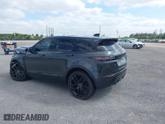 2020 Land Rover Range Rover Evoque SE with VIN SALZP2FXXLH070641, listed as a IAAI auction lot 38575521 with 54,400 mi miles. Bid and sale history available at carsss.com. Image 3.