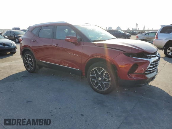 2023 Chevrolet Blazer Premier z VIN 3GNKBFRS4PS131033, wystawiony jako Copart lot #74220884 z przebiegiem 62 mil mil oraz Szkoda całkowita • Salvage title. Historia ofert i sprzedaży dostępna na DreamBid. Obrazek 7.