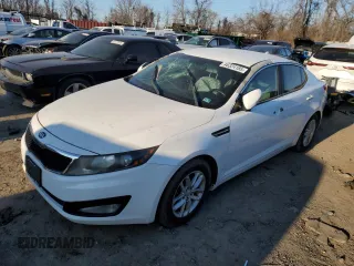 2013 Kia Optima LX with VIN 5XXGM4A72DG233047, listed as a Copart auction lot 46324185 with 137,128 mi miles and Salvage Title. Bid and sale history available at carsss.com. Image 1.