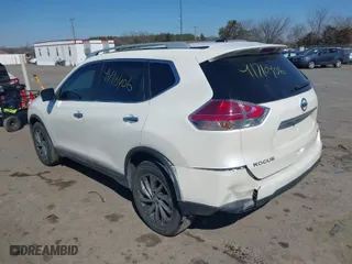 2015 Nissan Rogue SL with VIN 5N1AT2MV1FC857525, listed as a IAAI auction lot 41710406 with 156,646 mi miles. Bid and sale history available at carsss.com. Image 3.