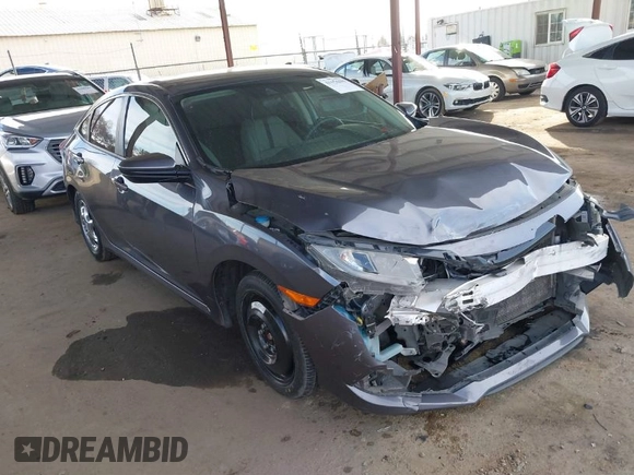 2020 Honda Civic Sedan LX with VIN 2HGFC2F61LH552858, listed as a IAAI auction lot 41554396 with 166,982 mi miles. Bid and sale history available at carsss.com. Image 1.