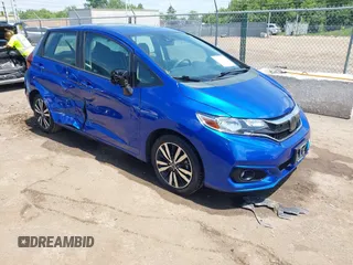 2019 Honda Fit EX z VIN 3HGGK5H86KM750391, wystawiony jako IAAI lot #42270080 z przebiegiem 35 357 mil mil oraz . Historia ofert i sprzedaży dostępna na DreamBid. Obrazek 1.