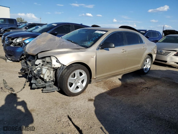 2008 Chevrolet Malibu LS w/1FL with VIN 1G1ZG57N684184262, listed as a Copart auction lot 55315814 with 0 mi miles and Salvage Title. Bid and sale history available at carsss.com. Image 1.