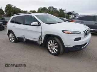 2016 Jeep Cherokee Limited with VIN 1C4PJMDB6GW170207, listed as a IAAI auction lot 41346028 with 115,525 mi miles and . Bid and sale history available at DreamBid. Image 1.