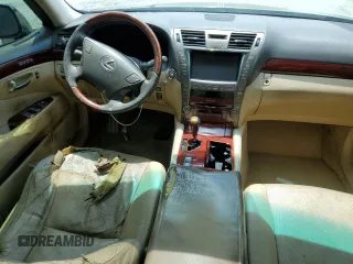 2008 Lexus LS 460 with VIN JTHBL46F385060578, listed as a Copart auction lot 55403235 with 321,933 mi miles and Salvage title. Bid and sale history available at DreamBid. Image 8.