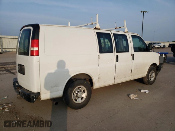2018 Chevrolet Express Cargo Van with VIN 1GCWGAFG2J1202902, listed as a Copart auction lot 51270965 with 0 mi miles and Salvage Title. Bid and sale history available at carsss.com. Image 3.