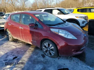 2015 Nissan LEAF SL with VIN 1N4AZ0CP7FC321033, listed as a Copart auction lot 42776715 with 53,700 mi miles and Salvage title. Bid and sale history available at DreamBid. Image 4.