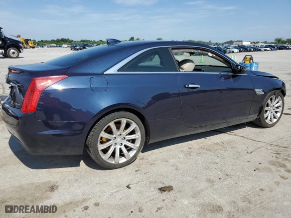 2015 Cadillac ATS Coupe Luxury RWD with VIN 1G6AB1RX9F0123554, listed as a Copart auction lot 58646404 with 89,304 mi miles and Salvage Title. Bid and sale history available at carsss.com. Image 3.
